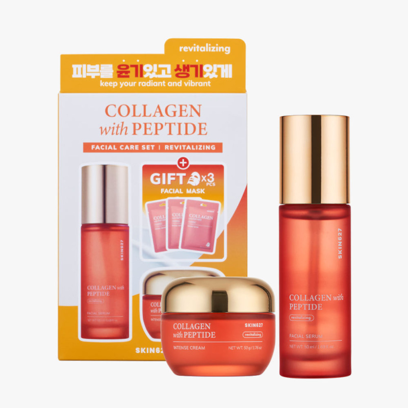 SKIN627 COLLAGEN with PEPTIDE Facial Care Set 3