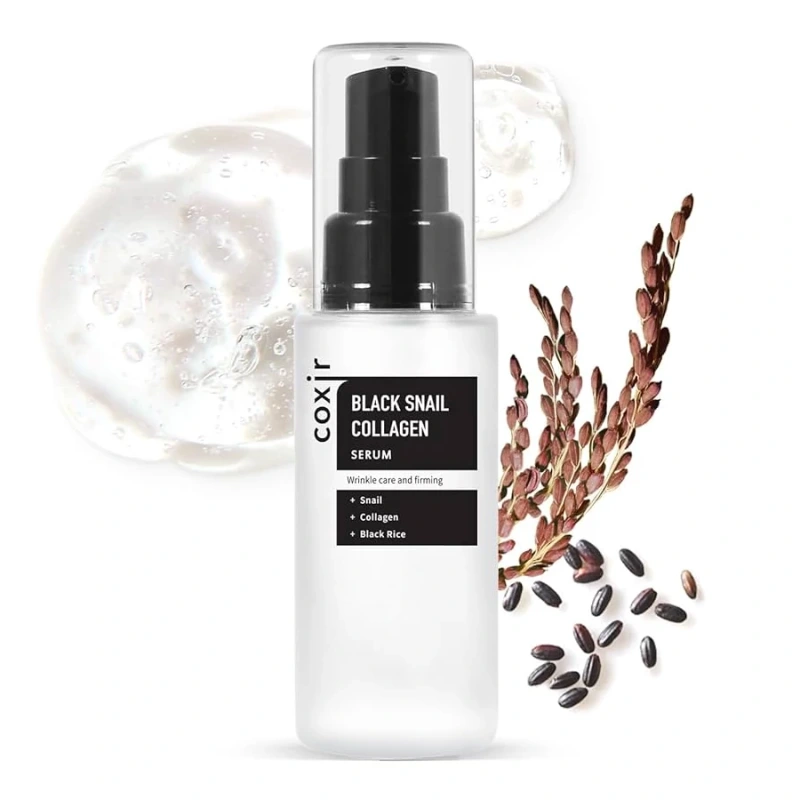COXIR Black Snail Collagen Serum - Sérum proti starnutiu so slimačím mucínom a kolagénom 1