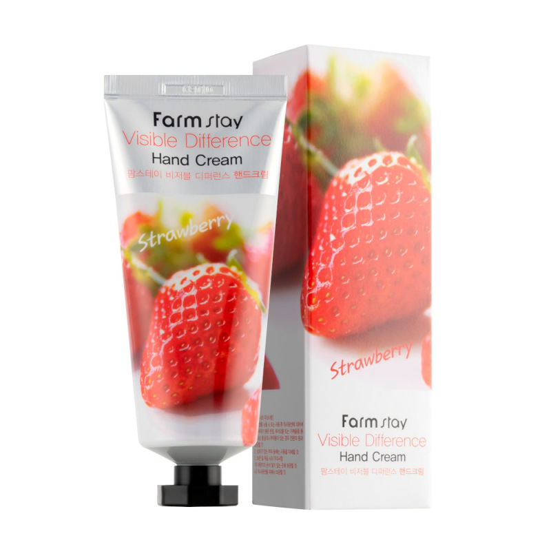 FARMSTAY VISIBLE DIFFERENCE Hand Cream STRAWBERRY 3