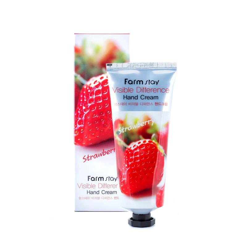 FARMSTAY VISIBLE DIFFERENCE Hand Cream STRAWBERRY