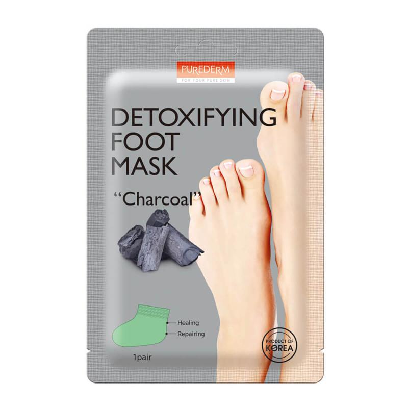 PUREDERM Detoxifying Foot Mask CHARCOAL