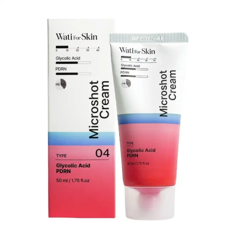 WATI FOR SKIN Glycolic Acid PDRN Microshot Cream – krém s kys. glykolovou a PDRN, 50ml 4