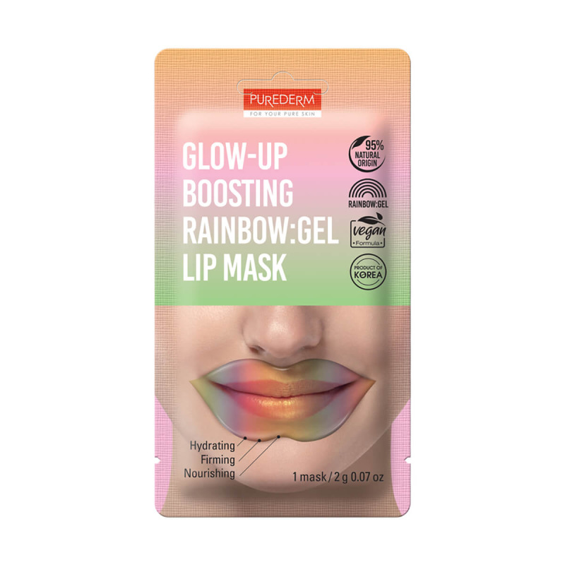 PUREDERM Glow-up Boosting RAINBOW:Gel Lip Mask – hydratačná maska na pery