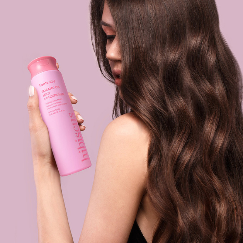 FARMSTAY TAMANU OIL MILD Shampoo HIBISCUS 2