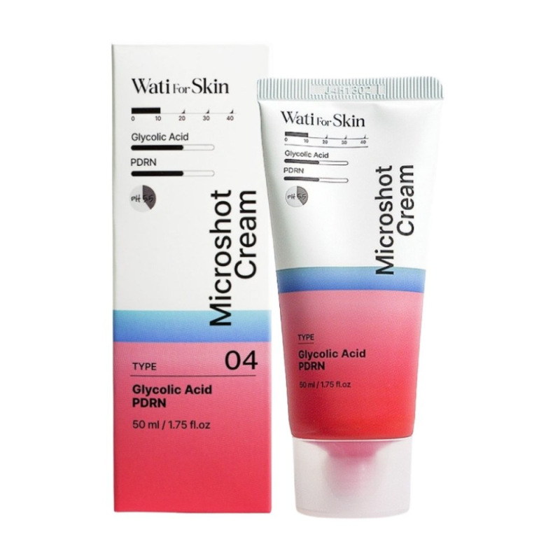 WATI FOR SKIN Glycolic Acid PDRN Microshot Cream – krém s kys. glykolovou a PDRN, 50ml 4