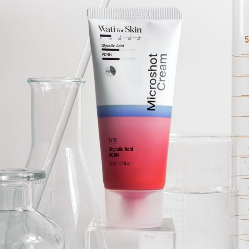 WATI FOR SKIN Glycolic Acid PDRN Microshot Cream – krém s kys. glykolovou a PDRN, 50ml