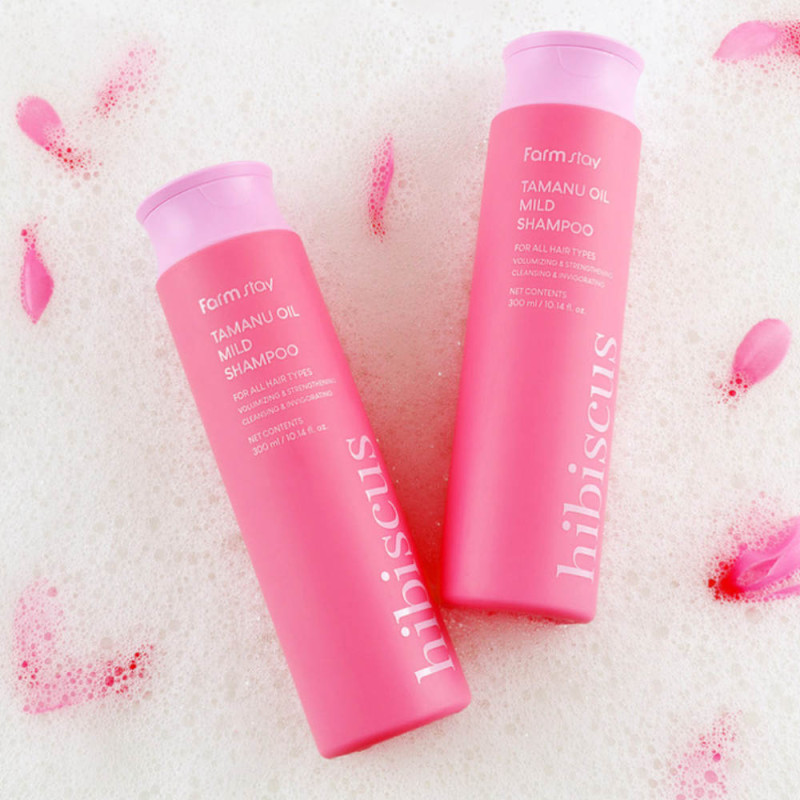 FARMSTAY TAMANU OIL MILD Shampoo HIBISCUS