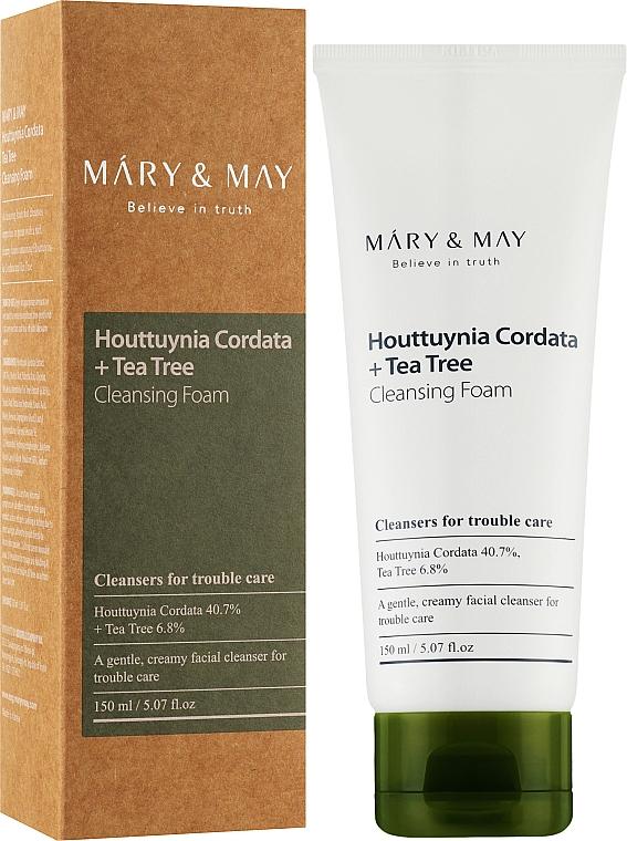 MARY & MAY Krémová čistiaca pena Houttuynia Cordata + Tea Tree Cleansing Foam