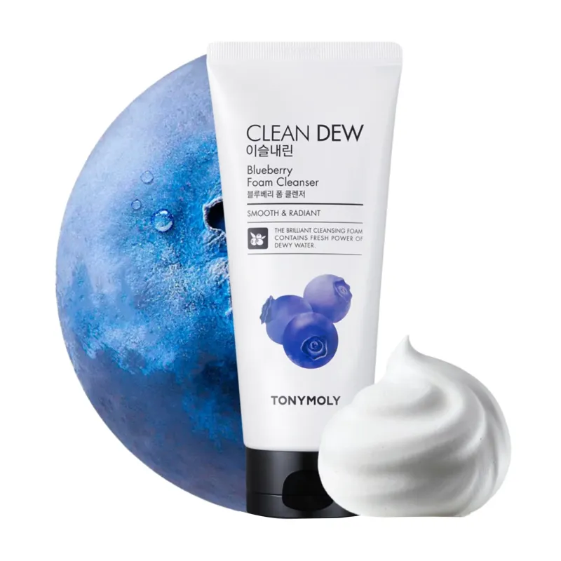 TONY MOLY Krémová čistiaca pena Clean Dew Blueberry Foam Cleanser, 180 ml