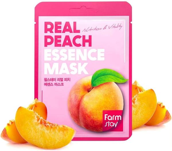 FARMSTAY REAL PEACH Essence Mask, 23 ml