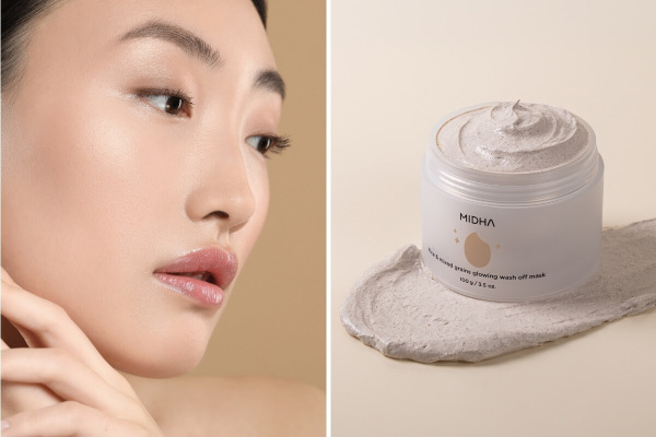 MIDHA Rice & Mixed Grains Glowing Mask, 100 ml 2