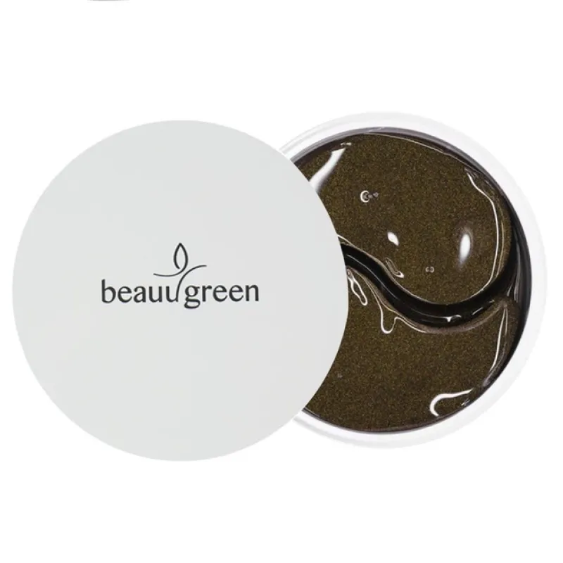 BEAUUGREEN Sea Cucumber Black Hydrogel Eye Patch, 60 ks