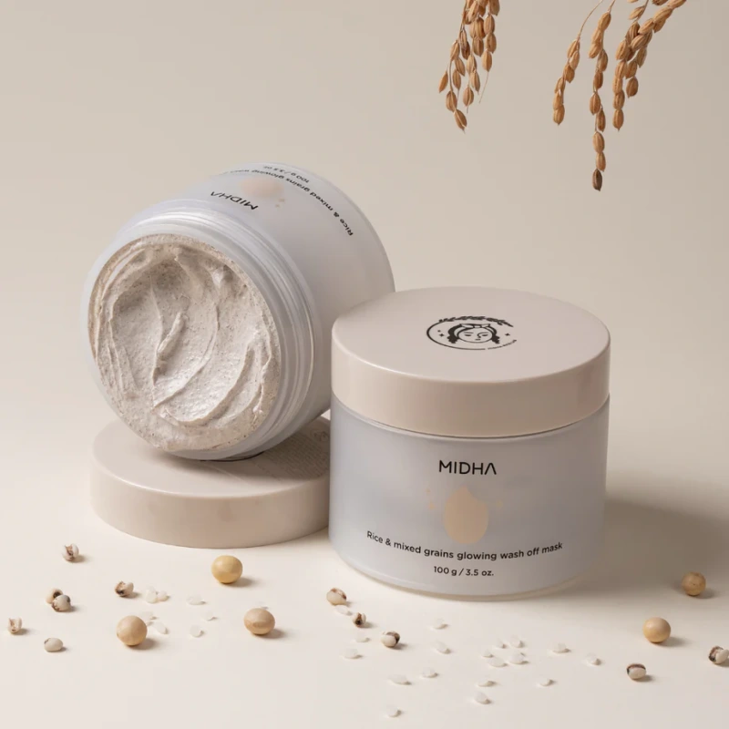 MIDHA Rice & Mixed Grains Glowing Mask, 100 ml 3