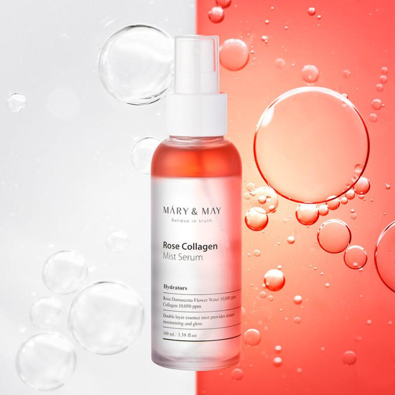 MARY & MAY Hydratačné anti-aging dvojfázové sérum Rose Collagen Mist Serum