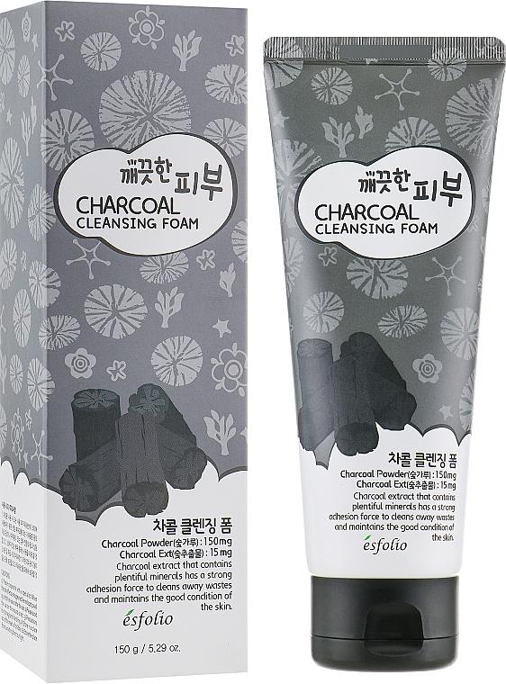 ESFOLIO Čistiaca pena s aktívnym uhlím Pure Skin Charcoal Cleansing Foam, 150 ml