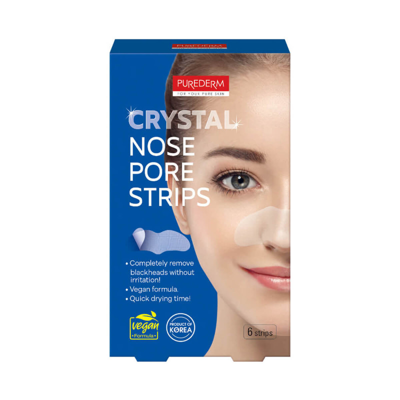 PUREDERM Crystal Nose Pore Strip 6 STRIPS VEGAN