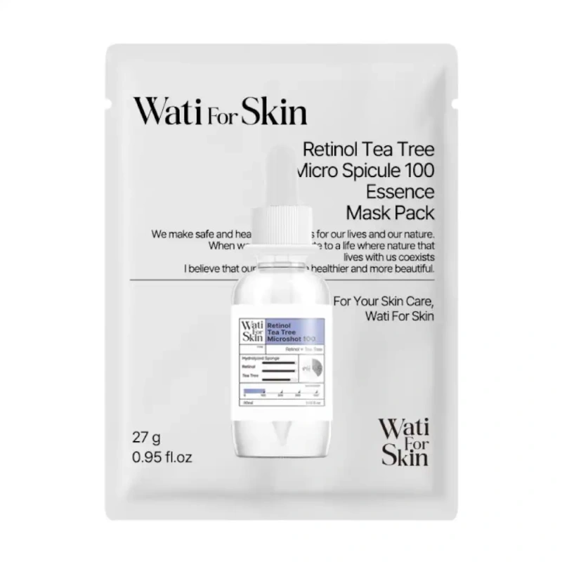 WATI FOR SKIN Retinol Tea Tree Microshot 100 Essence Mask, 10ks 3