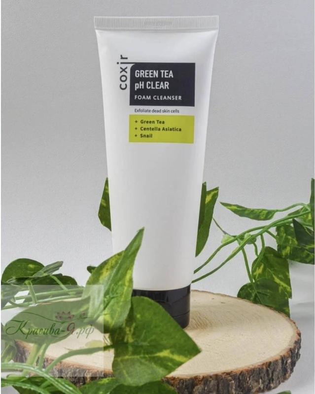 COXIR Čistiaca pena Greentea pH Clear Cleanser