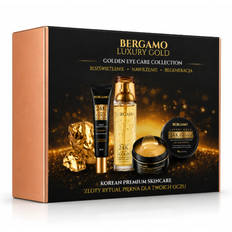 BERGAMO GOLDEN GLOW Ritual Set- Zlatý rituál starostlivosti o pleť a očné okolie