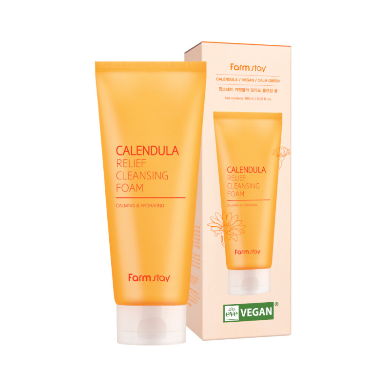 FARMSTAY Calendula Relief Cleansing Foam