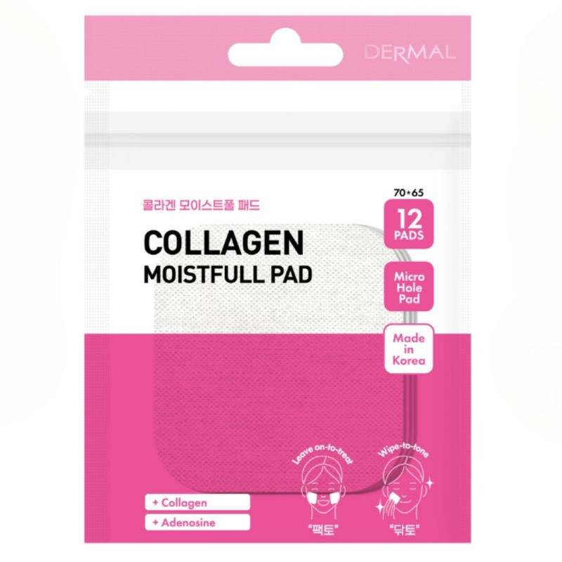 DERMAL Collagen Moistfull Pad – Kolagénové tonizačné tampóny na spevnenie pleti 2