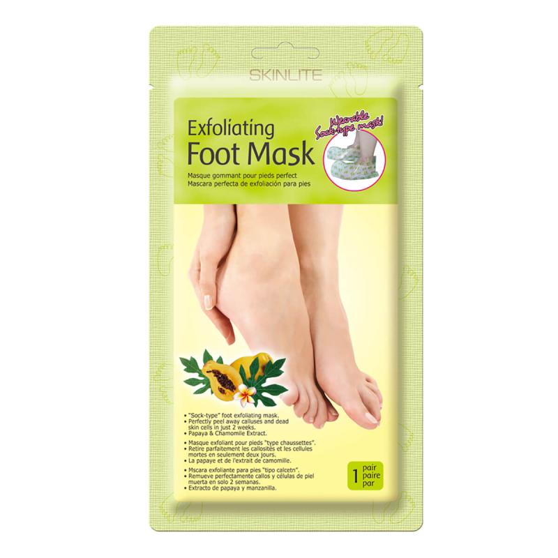 SKINLITE Exfoliating Foot Mask, 1 pár