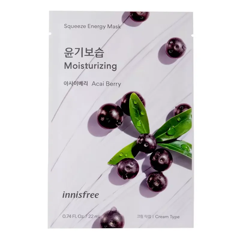 INNISFREE Hydratačná maska Squeeze Energy Mask - Acai Berry