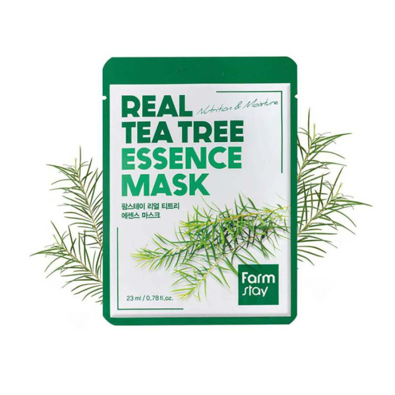 FARMSTAY REAL TEA TREE ESSENCE MASK, 23 ml ⏳