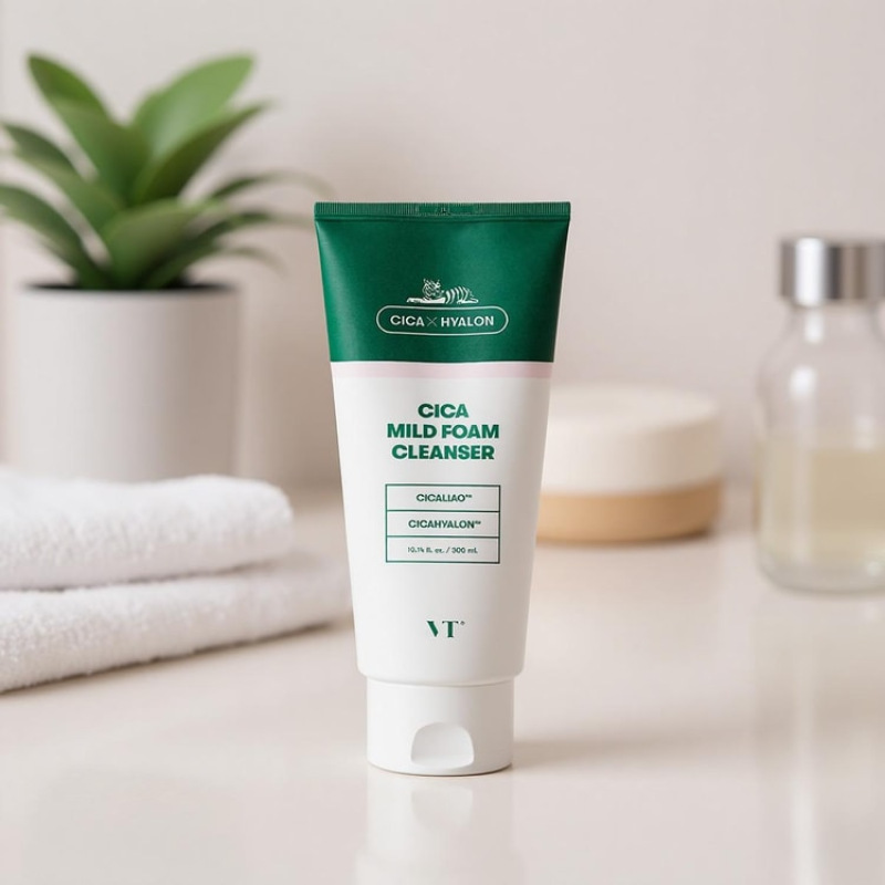 VT Cosmetic Cica Mild Foam Cleanser 300ml 5