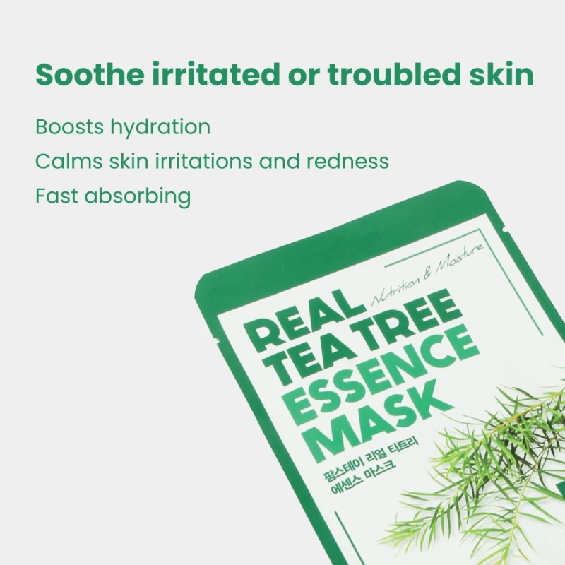 FARMSTAY REAL TEA TREE ESSENCE MASK, 23 ml ⏳ 1