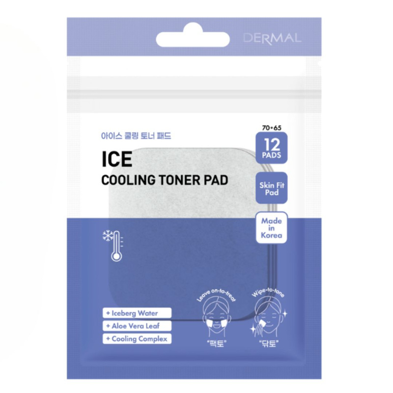 DERMAL Ice Cool Toner Pad - Chladivé tonizačné tampóny na upokojenie rozpálenej pleti 3