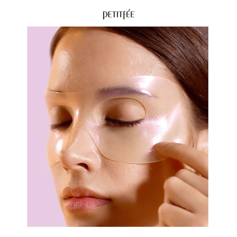 PETITFÉE Hydrogelová maska na oči Aura Quartz Hydrogel Eye Zone Mask Iridescent Lavender