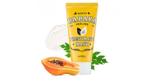 A'PIEU Zmývateľná exfoliačná maska Fresh Mate Papaya Mask Peeling, 50 ml