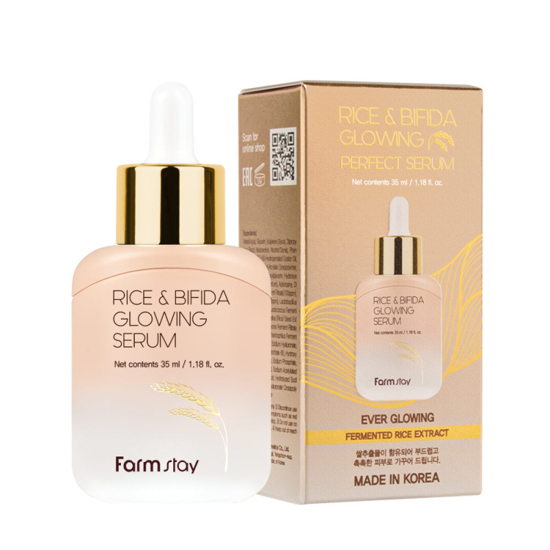 FARMSTAY RICE & BIFIDA Glowing Serum, 35 ml 6