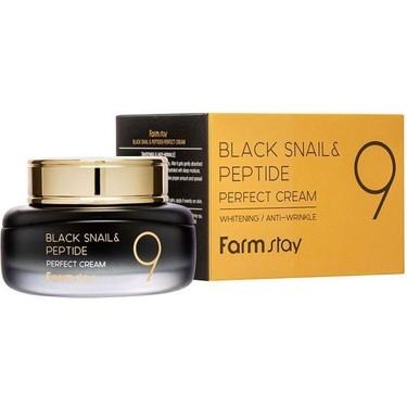 FARMSTAY Black Snail & Peptide 9 Perfect Cream, 55 ml