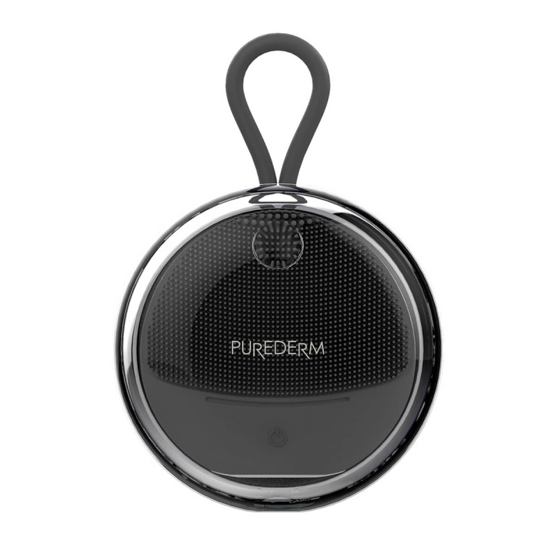 PUREDERM Cestovná kefka na čistenie tváre ČIERNA