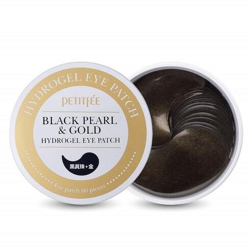 PETITFÉE Black Pearl & Gold Hydrogel Eye Patch, 84 g / 60 pcs