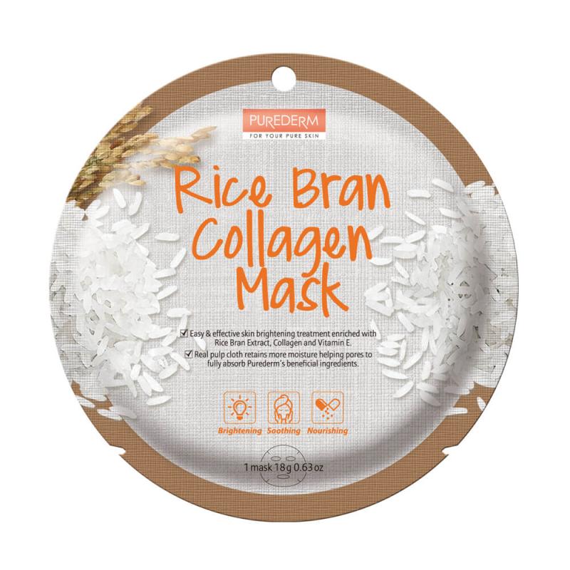 PUREDERM RICE BRAN Acid Mask (Circle), 18 g