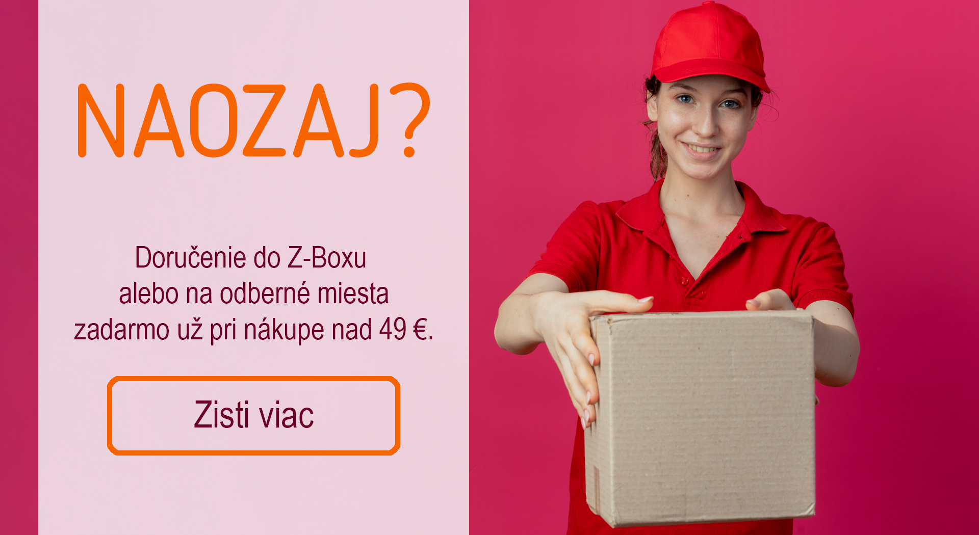 Doprava zdarma na kozmetikovo.sk už od 49€