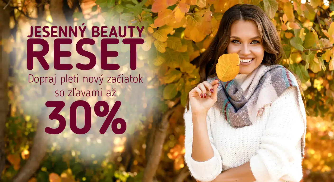 Jesenný Beauty Reset  jesenná starostlivosť o pleť a K-Beauty až -30 