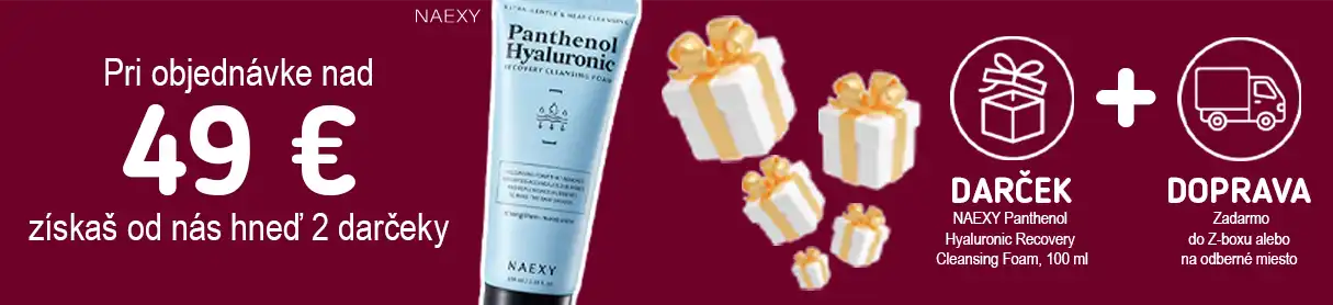🎁 Darček k nákupu nad 49 € –  NAEXY Panthenol Hyaluronic Recovery Cleansing Foam