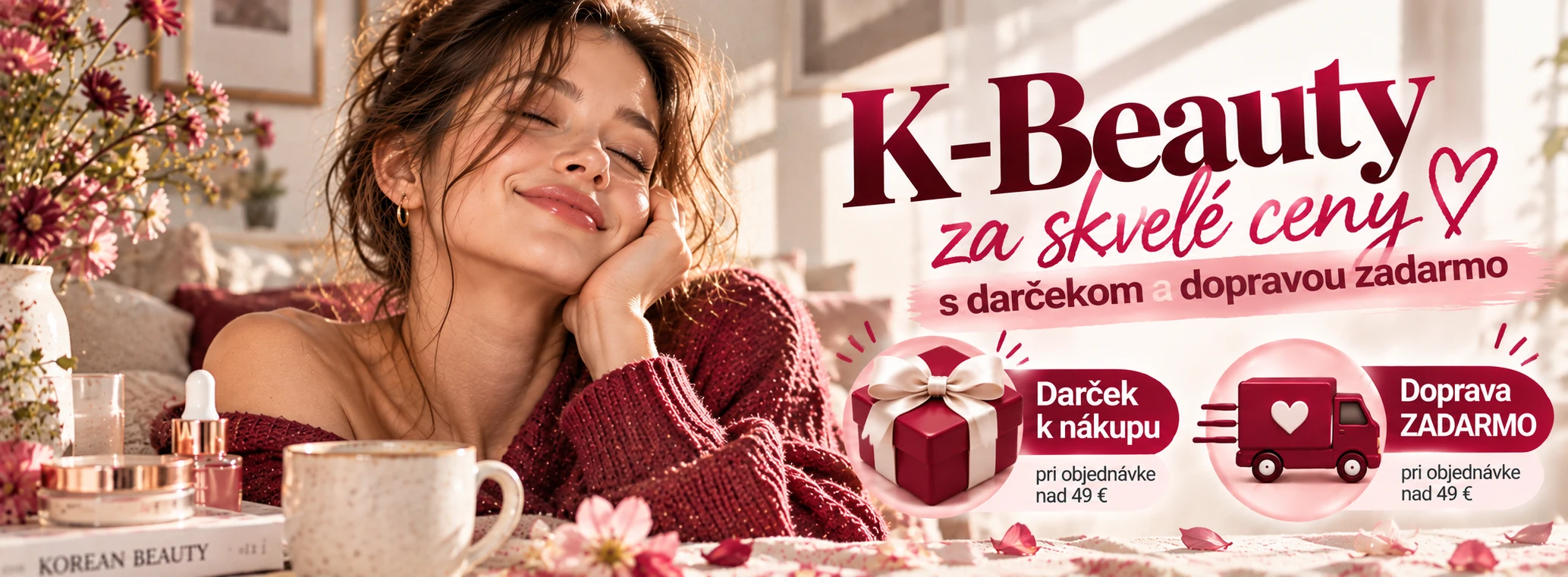 Kórejská kozmetika v akcii na kozmetikovo.sk – K-Beauty za skvelé ceny, darček a doprava zadarmo pri nákupe nad 49 €.