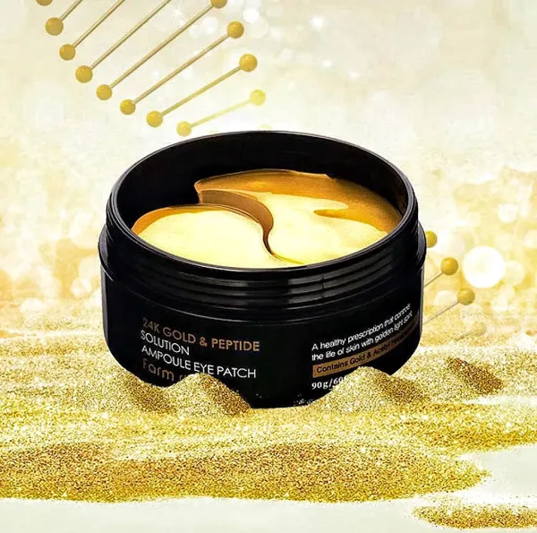 FARMSTAY 24K GOLD & PEPTIDE SOLUTION EYE PATCH, 60 ks 2