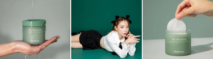 FARMSTAY TEA TREE BIOME CALMING Toner Pad