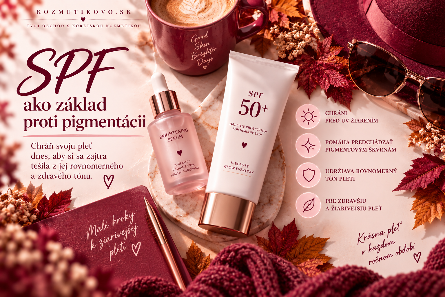 SPF 50 ako základ každodennej starostlivosti o pleť s pigmentovými škvrnami