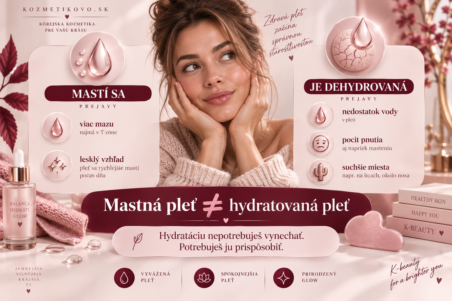Mastná, ale zároveň dehydrovaná? Áno.