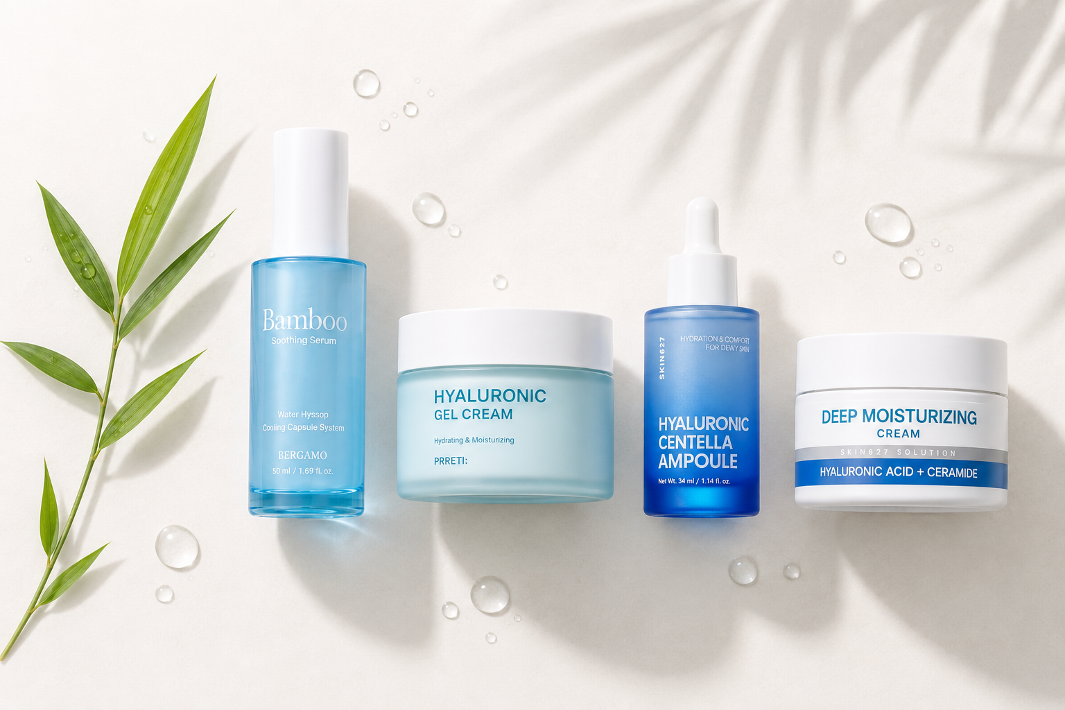 Letná hydratačná K-Beauty rutina na upokojenie rozpálenej pokožky.