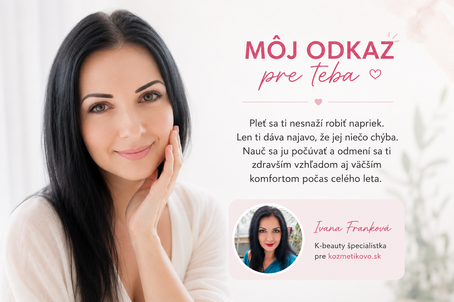 Ivana Franková, K-beauty špecialistka pre kozmetikovo.sk