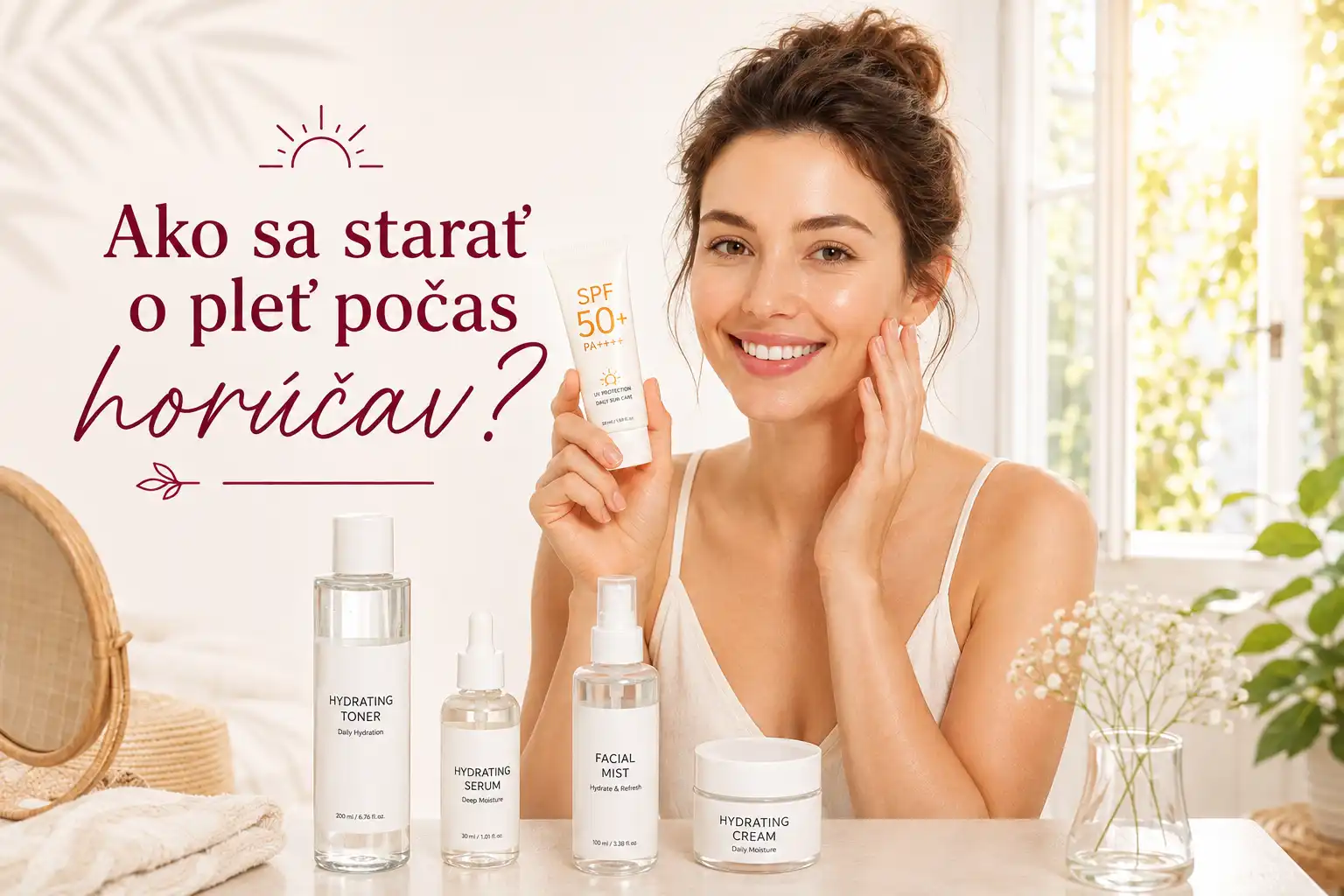 Ako sa starať o pleť počas horúčav? Kompletný sprievodca letnou skincare