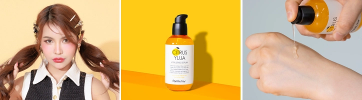 Kórejské sérum na tvár v ampulke s niacínamidom a vitamínom C - FARMSTAY Citrus Yuja